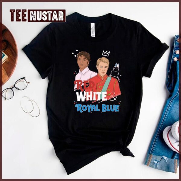 Red White And Royal Blue Fery Graphic Unisex T-Shirt